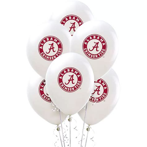 alabama crimson tide balloons|alabama crimson tide birthday items.